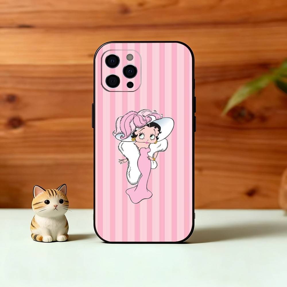 Be-Tty Boo-P Phone Case Silicone Soft For IPhone 17 16 15 14 13 12 11 X XR Plus Pro Max Plus