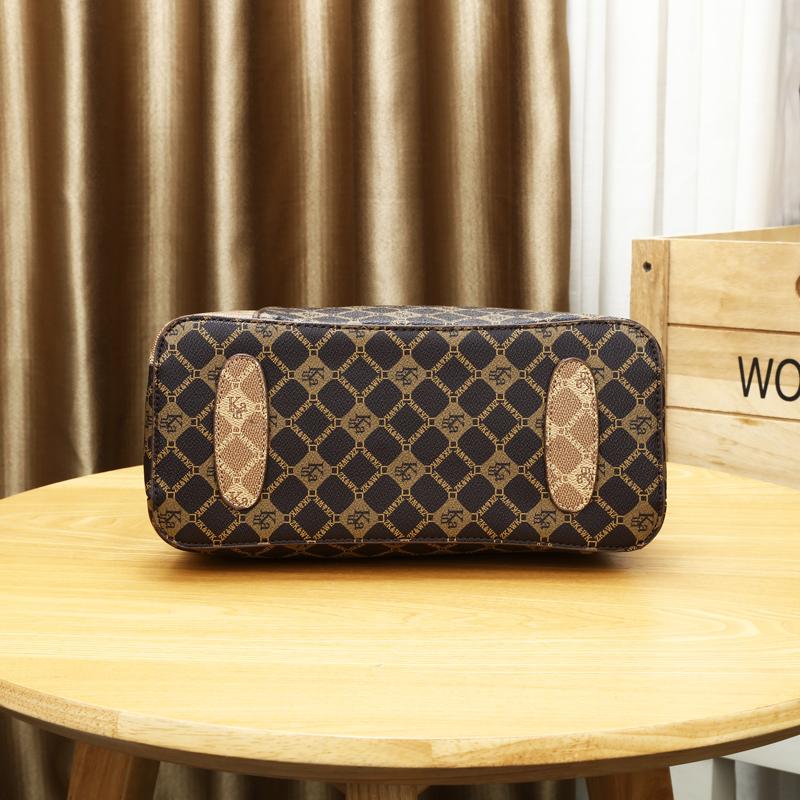 Vintage Printed Bag for Women  Color Contrast  Patchwork Texture  Everything Matching  Single Shoulder  Crossbody Strap  Fashion