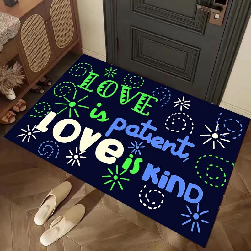 Retro Creativity Ins Trend Carpet Rugs for Living Room Decor Bedroom Bedside Rug Lounge Area Nonslip Floor Mat  Entrance Doormat
