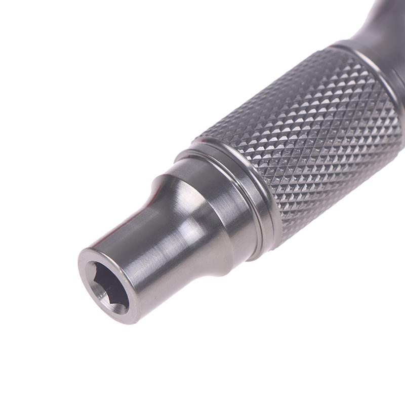 Metal Screwdriver Multi-Purpose Wrench 6.35 Batch Head Aluminum Alloy Household Cross Handle Precision Portable Wrench