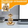 Yoga Frogs Ornament Creatives Home Decoration