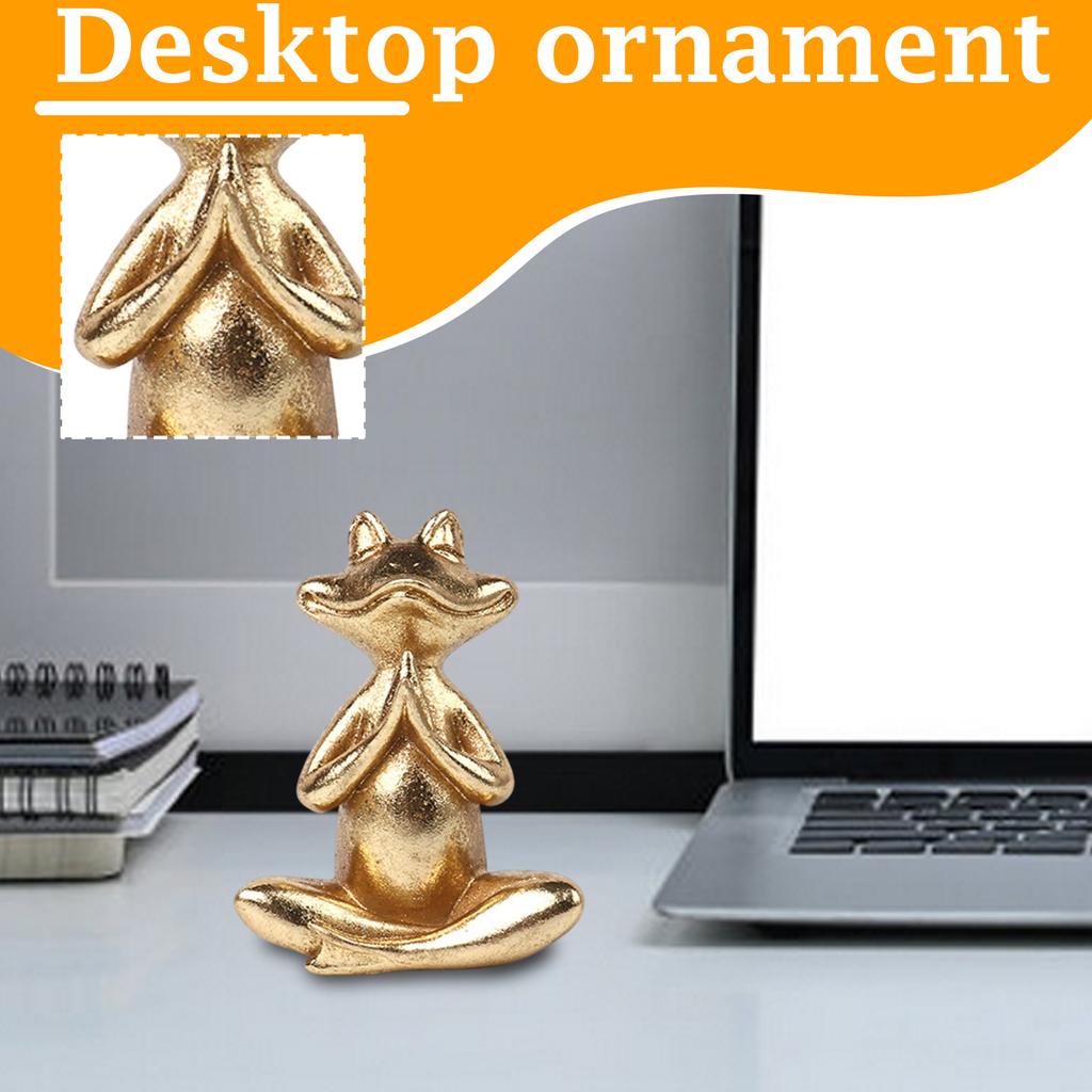 Yoga Frogs Ornament Creatives Home Decoration