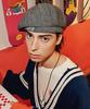 Seullipiseullib [Unisex]Bd Herringbone Black Newsboy Cap
