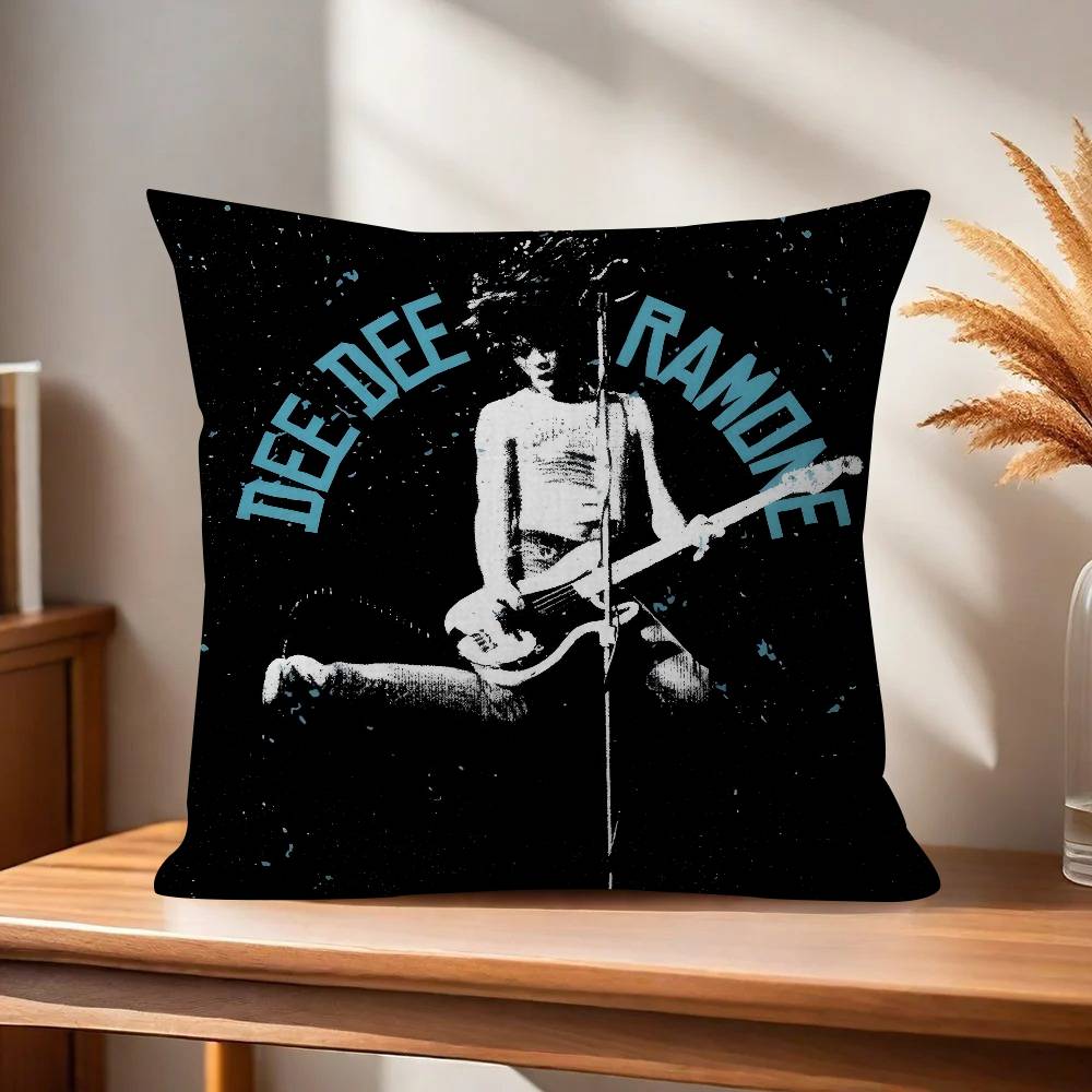 Poszewka na poduszkę kreskówka Prezent Poszewka na poduszkę Sypialnia Dom Sofa Krzesło Siedzenie Dekoracja poszewka na poduszkę Zespół Rockowy RRamones ANIME
