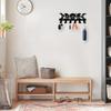 Black Crescent Moon Metal Wall Hook Space Saving Hanging Decor Bohemian Style Minimalist Wall Mounted Storage Home Decor