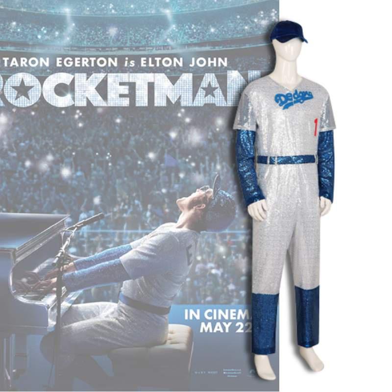 Rocketman Costumes Cosplay Movie Roles Roleplaying Jumpsuits Sets Performances