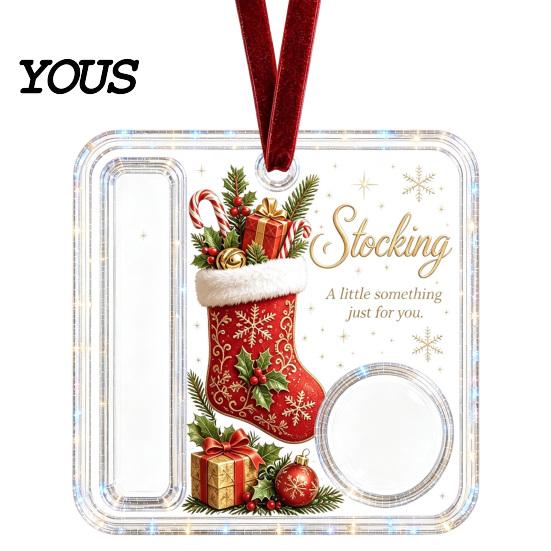 Buntes Hängendes Geldornament Weihnachts-Bargeldgeschenk-Ornament, Acryl-Feiertagshalter für Bargeld, Lustiger Weihnachtsmann Einzigartiges Familien-Schneemann-Engel-Elch Weihnachten