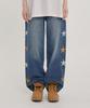 Pantaloni in Denim WAIKEI a Stelle Blu Medio