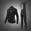 WOSAWE Fall/Winter Women's Windproof Long Sleeve Fleece Jacket Shockproof Silicone Shockproof Road Bicycle Backpacking Pants Cycling Suit