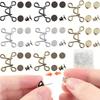 5Sets Nail-free Metal Jeans Button Snaps Detachable Pants Clips Buttons Pins DIY Waist Tightener Clothing Buckles Sewing Tools
