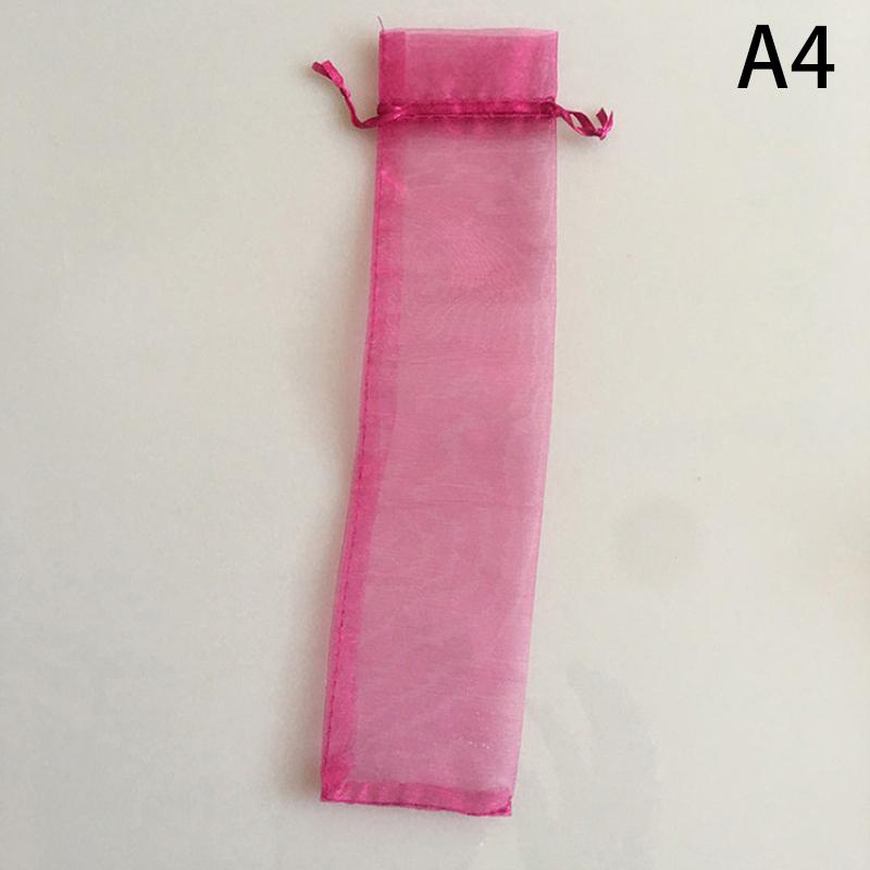 10 Pack Folding Hand Fan Pouch Drawstring Organza Bags Folding Fan Pocket Bag For Outdoor Wedding Party Favor Gift Bags