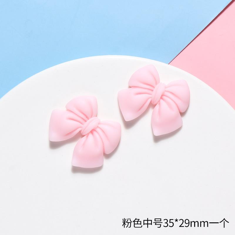 Simulation Bow Resin Accessories,10pcs Frosted Bow Tie DIY Handmade Mobile Phone Case Accessories,Material Package Accessories.