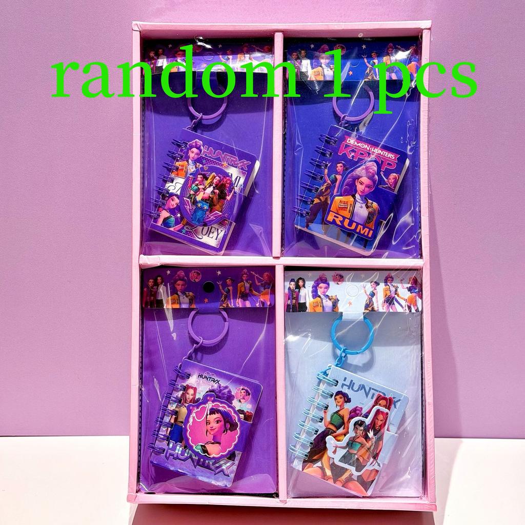 hot Cartoon K-pop Demon Hunters Slayer Pendant Coil Notebook Cute Girl High Quality Colorain Notebook Student Study Stationery