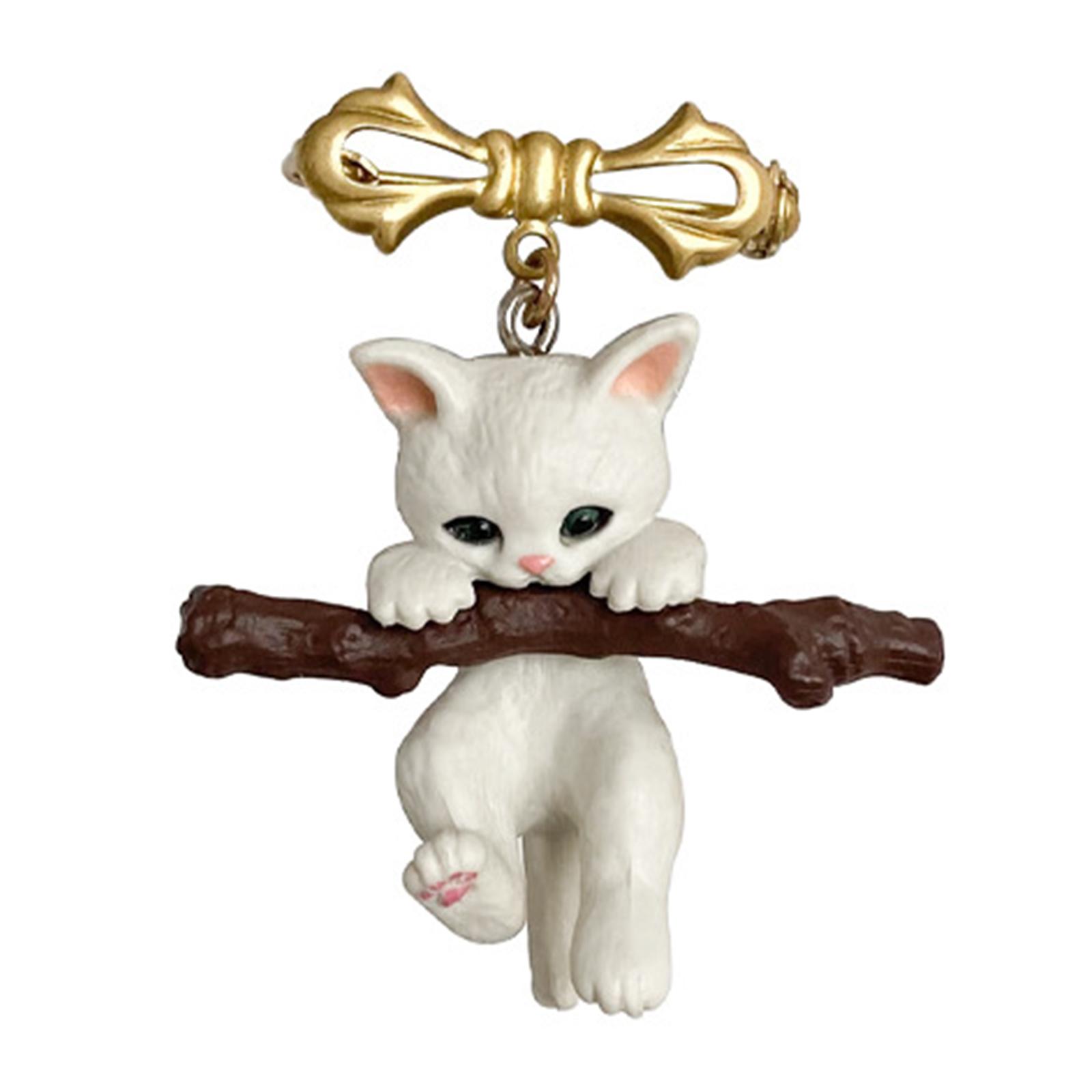 

Vintage Cat with Branches Unique Brooch Pin Jewelry Scarf Clip Corsage Lapel Badge Accessory Cat Badge Bag Ornament 1
