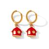 Yori Hot Style Stainless Steel Christmas Earrings 2025 Women Stainless Steel Trendy Golden PVD Waterproof Jewelry Gift
