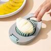 Stainless steel household decorative egg slicer anti-slip design for kitchen preserved egg slicing 2