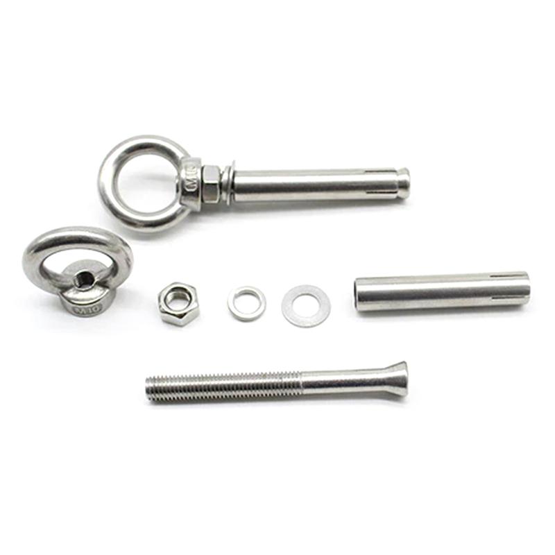 Stainless Steel Expansion Bolt M6 M8 M10 304 Grade Eye Bolt Anti Loose Anchor for Equipment and Pipe Mounting