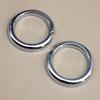 Chrome Front Fog Light Cover Ring Trims For Mitsubishi Outlander 2016-