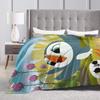 Puffin Rock Oona Baba   Blankets Quality Warm  Throw Blanket Winter Airplane Travel Couch Chair Novelty Bedspread