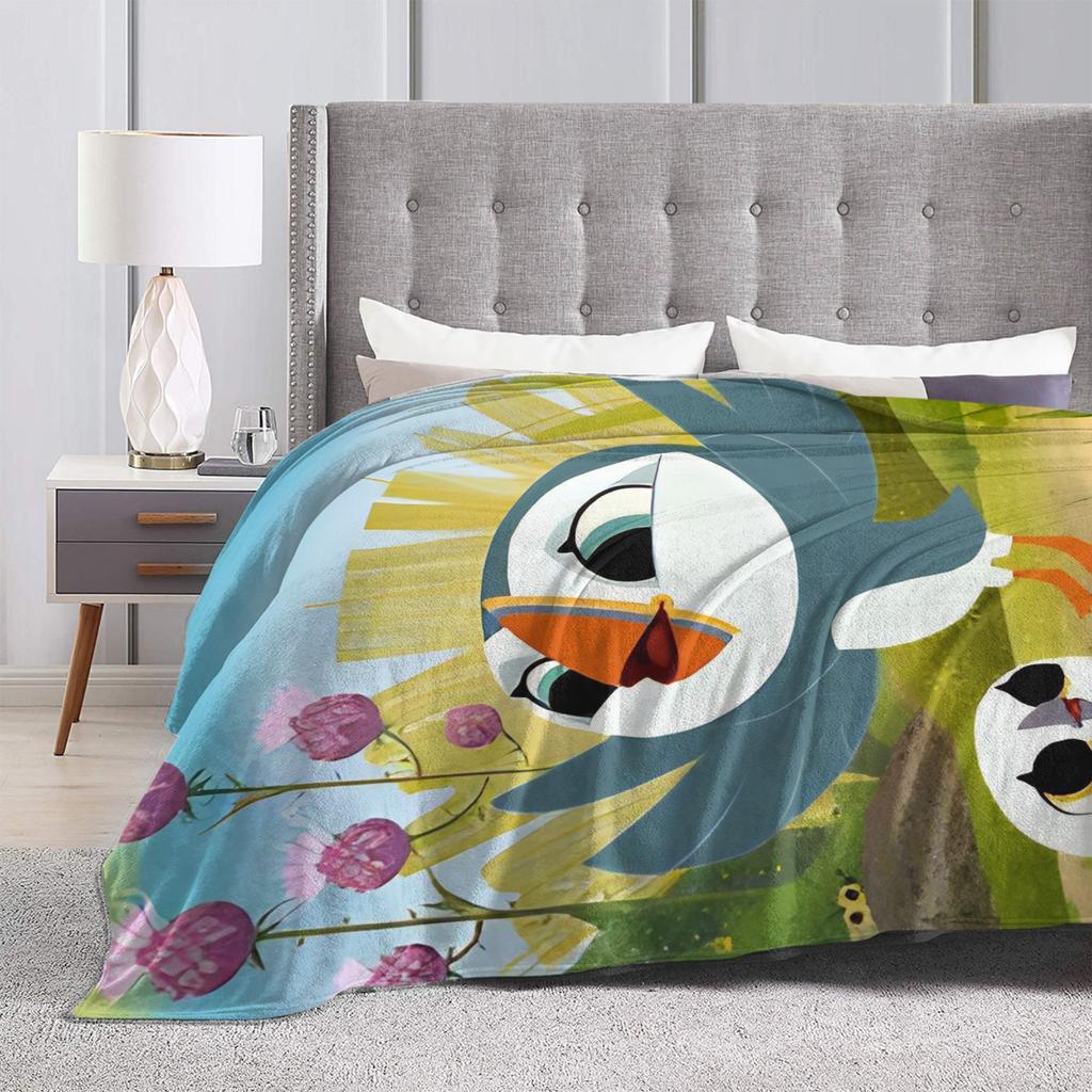 Puffin Rock Oona Baba Blankets Quality Warm Throw Blanket Winter Airplane Travel Couch Chair Novelty Bedspread