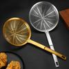 Stainless Steel Skimmer Spoon with Heat Resistant Handle Strainer Ladle Large Colander for Straining and Blanching