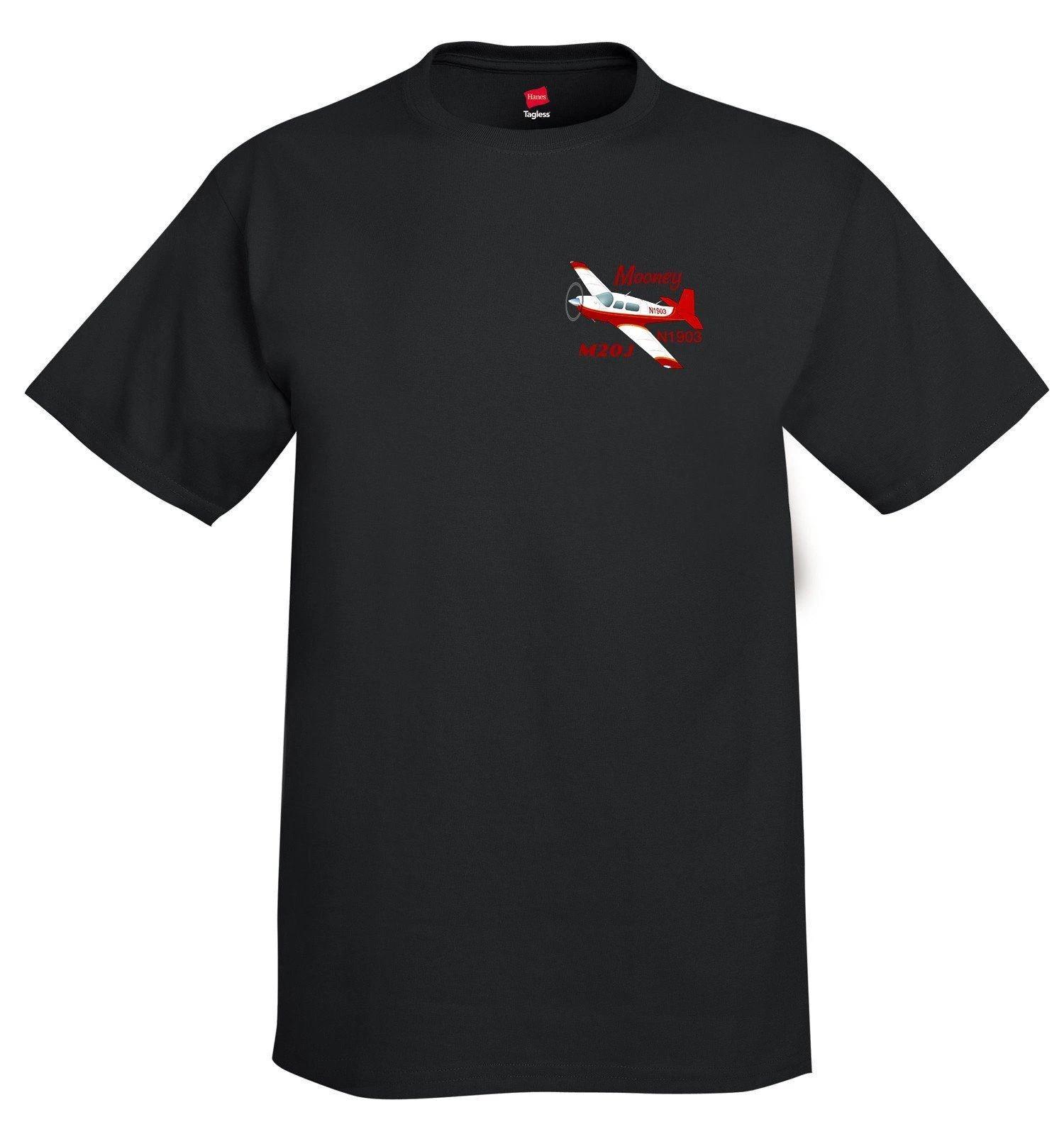 Mooney M20J / 201 Airplane T-Shirt - Personalized with Your N# S