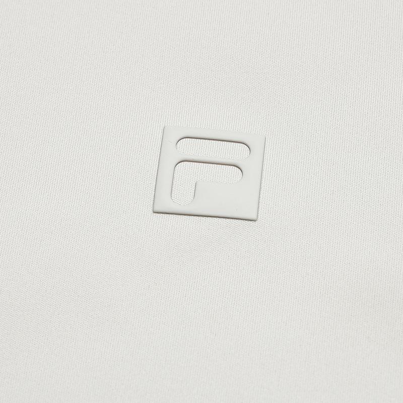 Fila Golf Series Simple Texture Casual Sports Golf Versatile Comfortable Knitted Long Sleeve Polo Shirt Men Tops Cloud-Gray A11M615210FGY