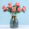 Use Artificial Flowers Artificial Ranunculus Asiaticus 2 Head Silk Flower Stem Realistic Peony Faux Bloom Arrangement Wedding