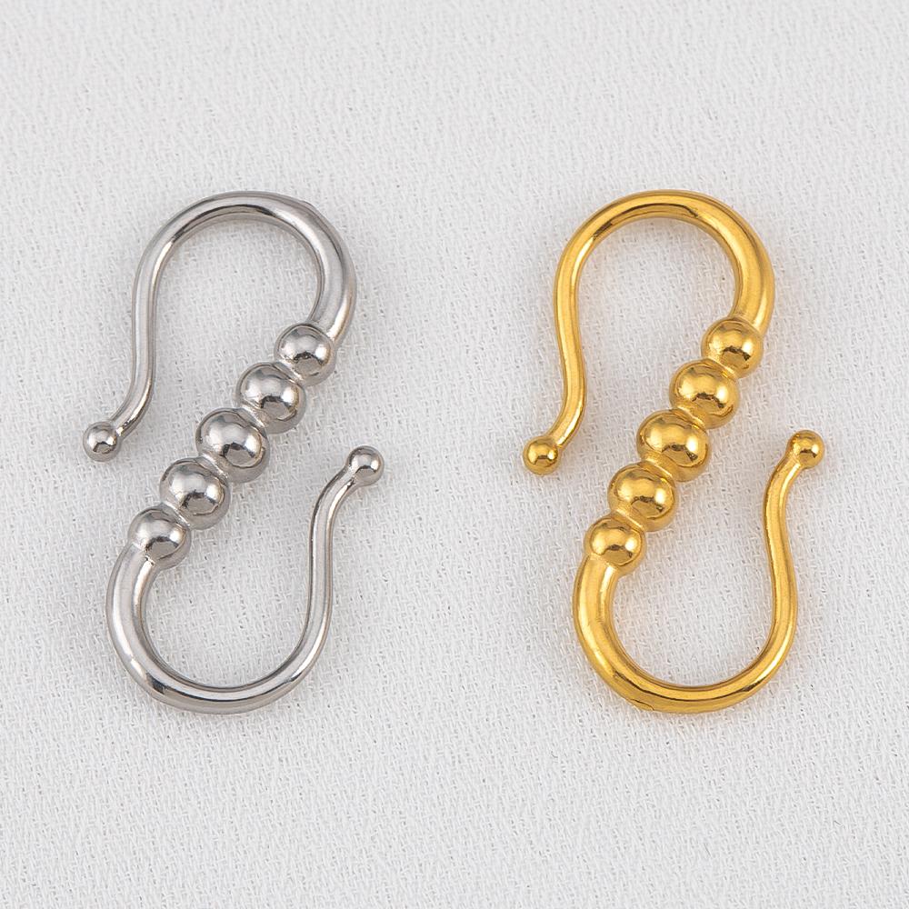 2pcs Multi-Design 304 Stainless Steel Connectors For DIY Unique Bracelet Necklace Jewelry Findings Wholesale Clasp Supplies