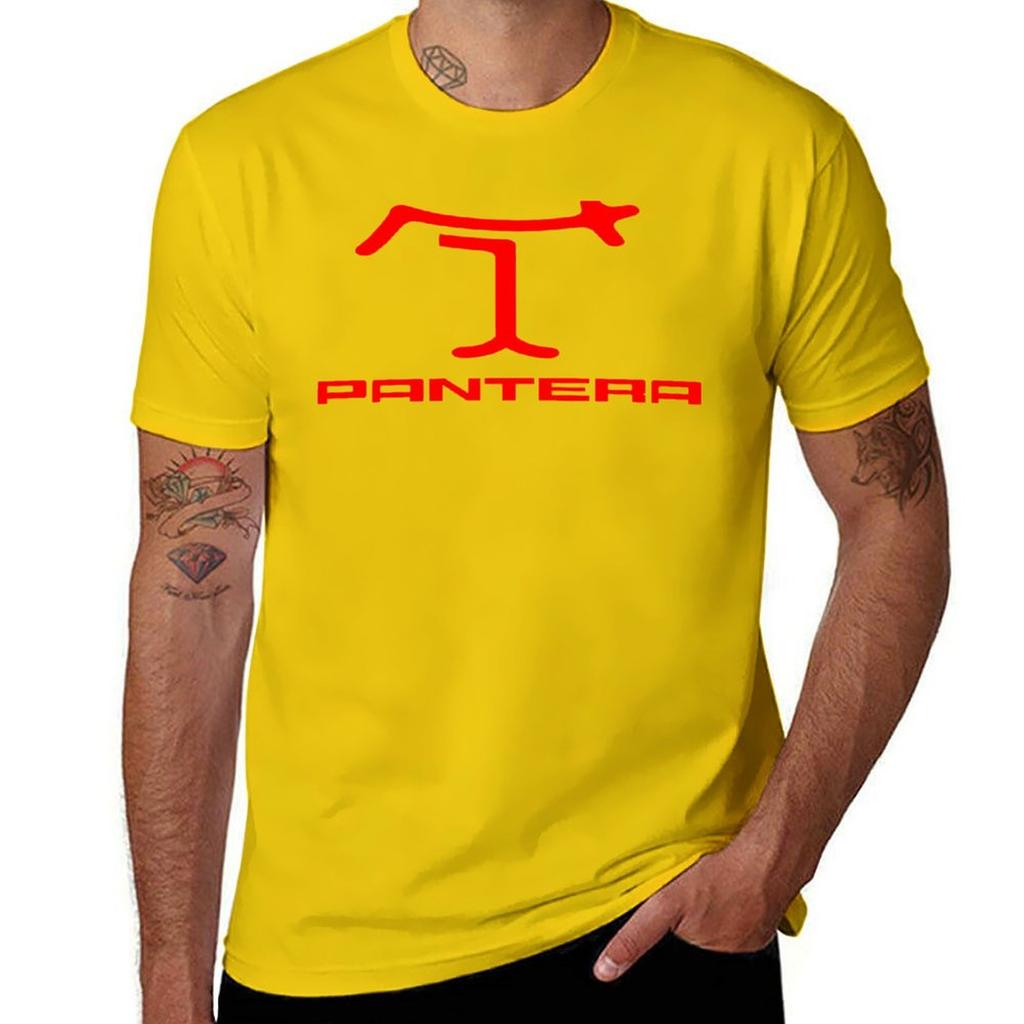 De Tomaso Pantera Logo TShirt Heavyweights Cute Tops Sports Fans Tshirts for Unisex Cotton