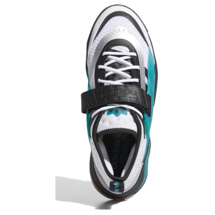 Adidas Streetball III Fashion Color Block Shock Absorption Non-Slip Low-Top Lifestyle Sneakers Unisex Sneakers White Black Blue IG6120