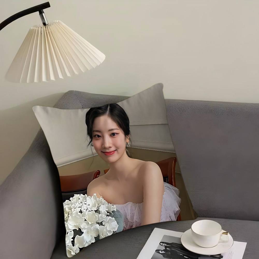 

Singer K-Kim-DaHyun Pillow Covers Cartoon Sofa Decorative Home Double-sided Printing Short Plush Cute Cushion Cover 16x16Inch