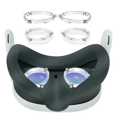Magnetic Lens for Meta Quest3 Protection Frames with Anti Blue Light Glasses Lens Anti-Scratch Ring for Meta/Oculus Quest 3