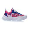 Li Ning Big Shark Reflective Low Top Kids Running Shoes Kids sneaker White Pink Blue YKCR092-4