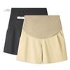 High-Waisted Belly Support Maternity Shorts – Loose, Plus Size, Casual Summer Wear