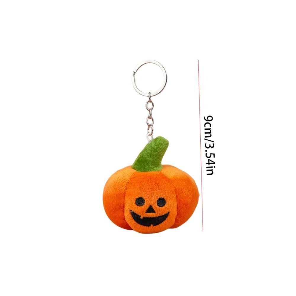 Hanging Pumpkin Plush Keychain Cartoon Plush Doll Keychain Cute Backpack Charm Women