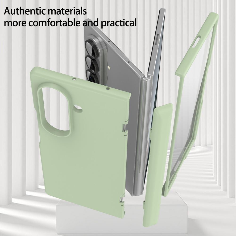 Skin-friendly Feel Automatic Spring Hinge Built-in Magnetic Glass Protective Film Case For Samsung Galaxy Z Fold 7 Protect Cover