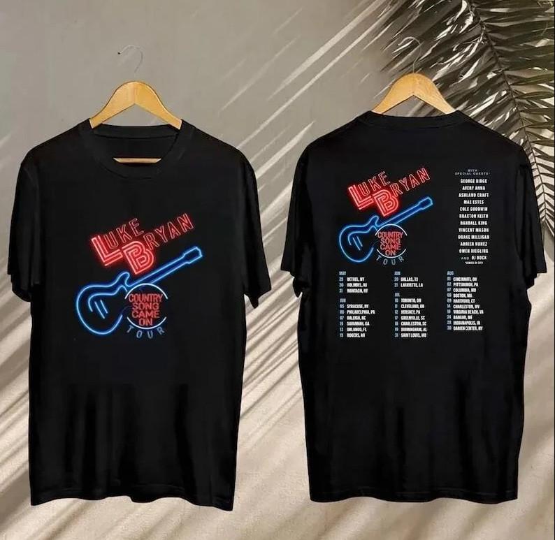 Luke Bryan Country Song Came On Tour 2026 T-shirt size S-5XL S