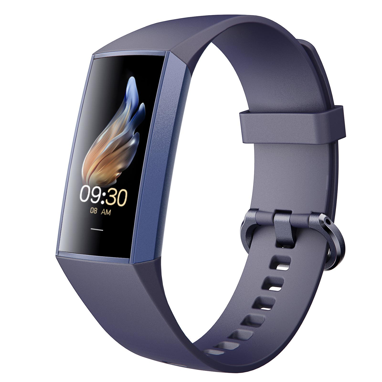 

New Hot Amoled Smart Bracelet for Women Tracker Smart Watch Always on Display Pedometer Sport Heart Rate Waterproof Fitness Band синий