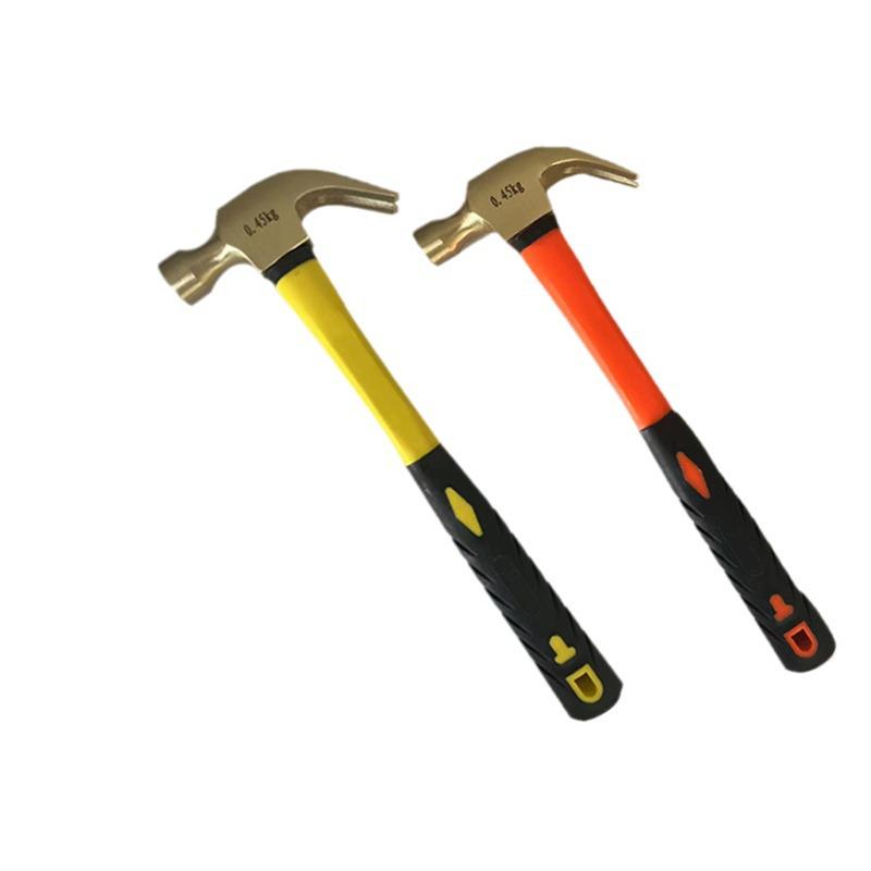 Shengfang Spark-free Copper Sheep s Foot Hammer, Explosion-proof Brass Tool. 0.45 kg