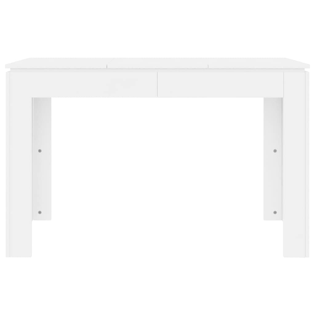 Dining Table White 120 x 60 x 76 cm Particleboard
