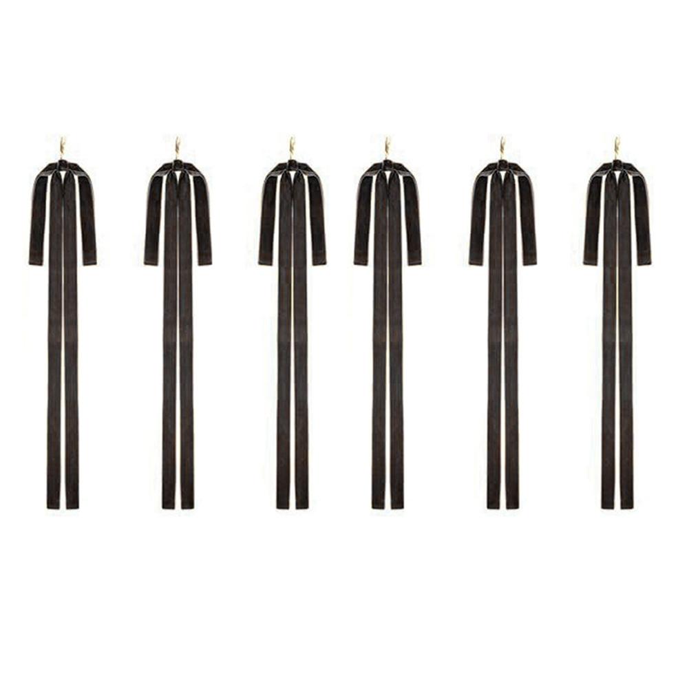 6 Stück Übergroße Samtschleife Knäuel Anhänger Weihnachtsbaumschmuck Festliche Atmosphäre Girlandenzubehör