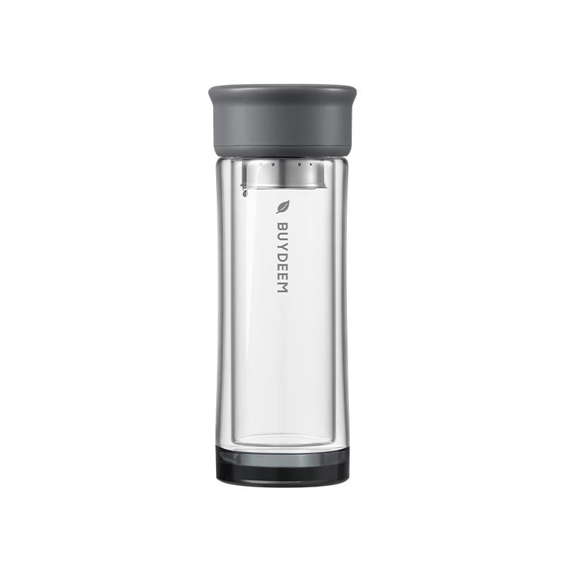 Buydeem Double-Layer Glass Tea Infuser Cup