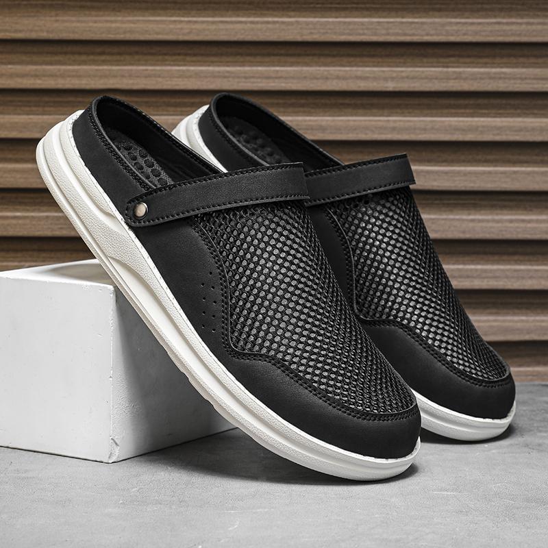 Fashion New Arrival Mens Slippers Leisure Walk Beach Sandals Fashion Designer Male Half Drag Comfortable Summer Slides Wading Aqua Shoes