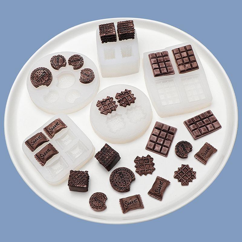 Diy Cream Biscuit Silicone Mould Cake Decoration Waffle Chocolate Mold Hand Made Dessert Baking Kitchen