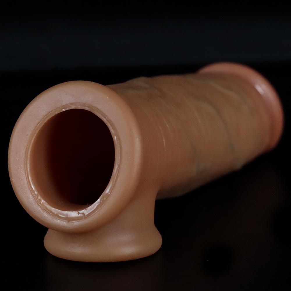 Mace Male Condom Glans Penis Lengthened Bold   Sex Toys Penis Extender Growth Sleeve Penis Coat Delay Ejaculation Dildo