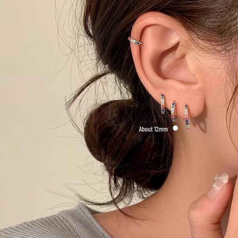 

2024 Роскошные серьги с цветными бриллиантами и из стерлингового серебра 925 пробы для женщин