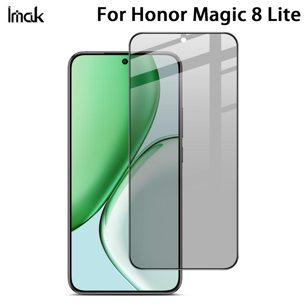 Für Honor Magic 8 Lite Glas IMAK 3D Gebogen Sichtschutz Gehärtetes Glas Vollbild Abdeckung Film