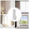 20Pieces Stainless Steel Curtain Hook Four Prongs Folding Hook for Stable Shower Curtain Hanging
