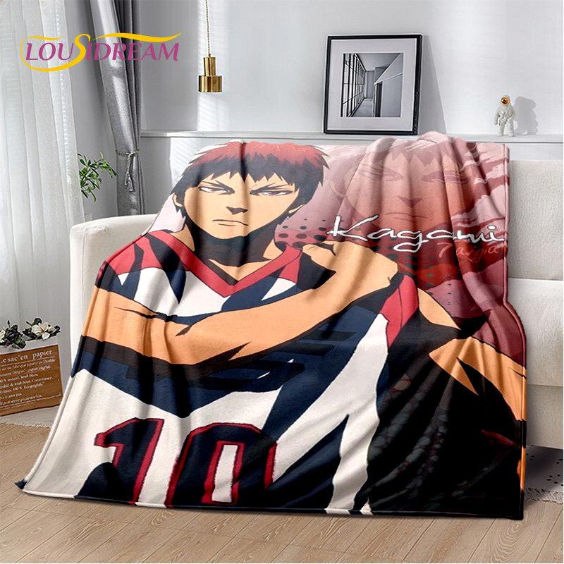Kuroko's Basketball Anime Cartoon Soft Plush Blanket,Flannel Blanket Throw Blanket for Living Room Bedroom Bed Sofa Picnic Cove